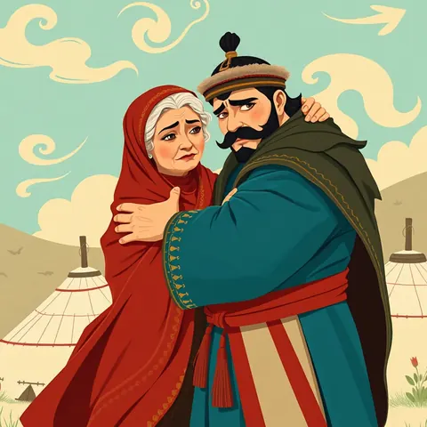 Duha Koca Oğlu Deli Dumrul hikâyesinden bir sahne (14/19)
